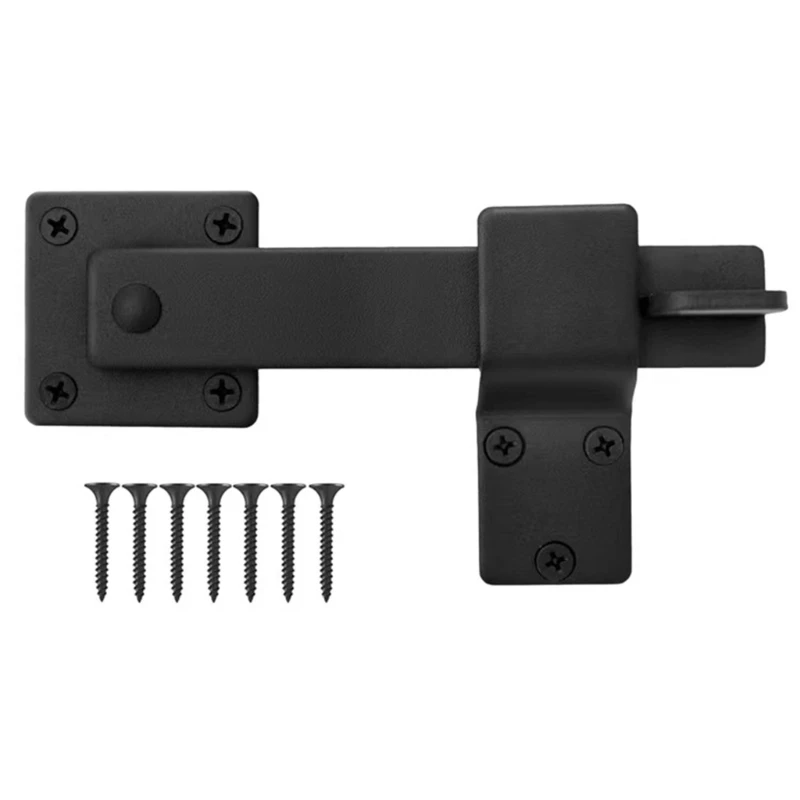 

Heavy Duty Steel Door Bolts set Secure Lock Latches Steel Gate Latches Simple Installation for wood gate & Furniture