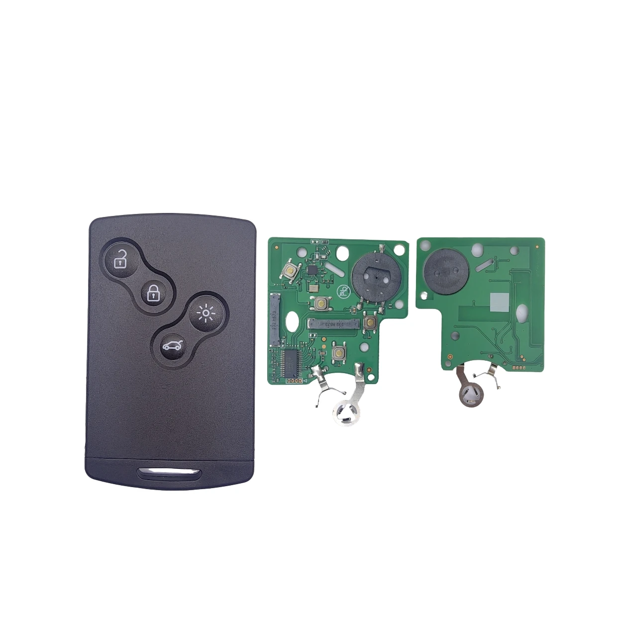 Sunshine For 4 Button Remote Key Card Keyless Smart Key 433MHz PCF7945 ID4A Chip For Renault Clio 4 Key Capture Key After 2013