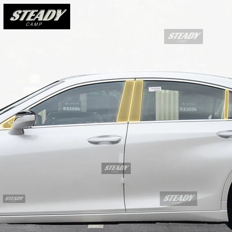 

Pre cutting Car Exterior Body B C Window pillar PPF paint protection film TPU scratch resistant film For Lexus ES 2018-2024