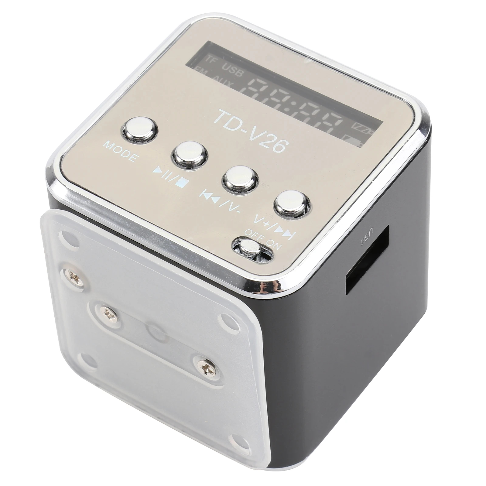 

Portable Mini Digital Speaker with Clear Sound for U-disk 35mm Audio Input LED Display rechargeable mini