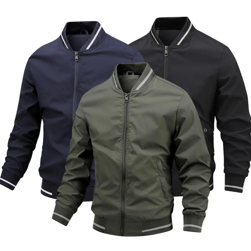 Spring Summer Bomber Jacket Men Black Casual Slim Fit Baseball Mens Jackets New Autumn Fashion High Quality Jackets for Men