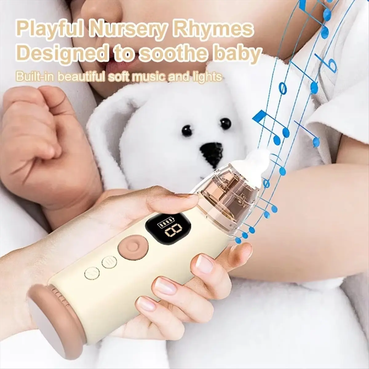 [Vend for]Electric Nasal Baby Absorber Equipment Ear Pressure Reliever Obstruction Rhinitis Cleaner Eustachian Unclogger B