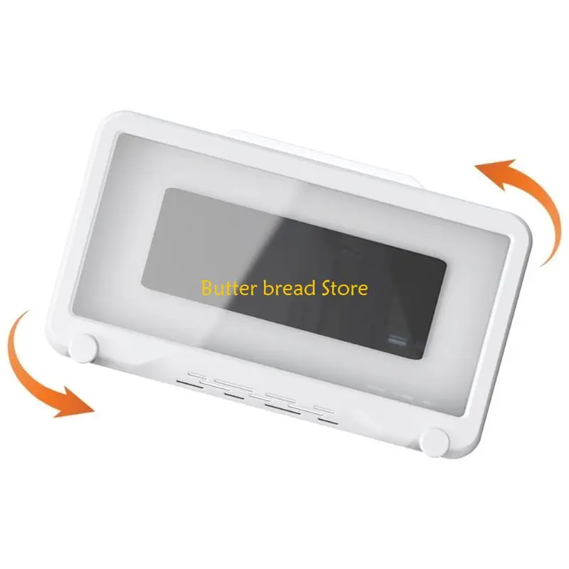

W89C Shower Phone Holder Waterproof 180 Rotation Phone Stand Case Mount Touch Sensitive for Bathroom Batheub Kitchen