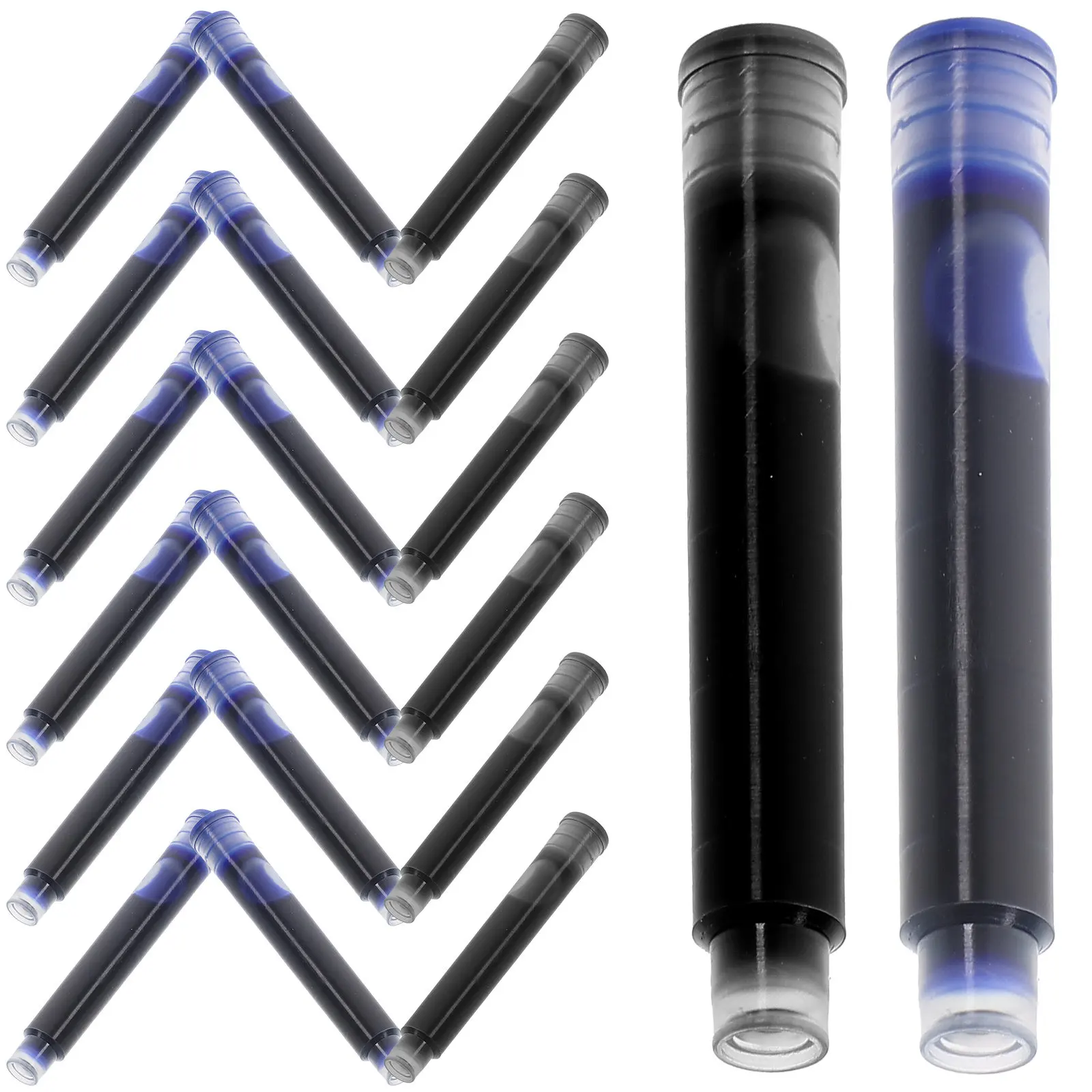 

100Pcs Professional Fountain Pen Ink Cartridges Seamless Installation Ergonomic Design Excellent Flow Consistent Output School