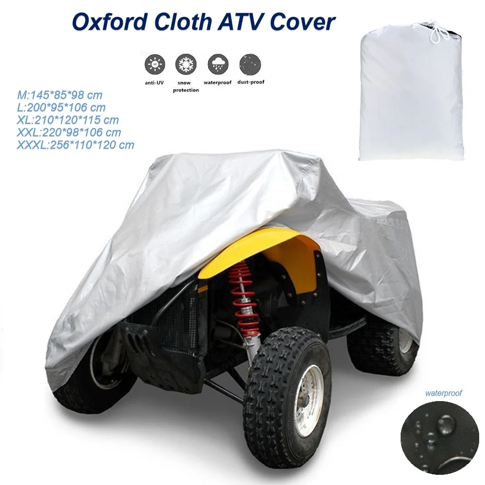 

D210 Oxford Cloth ATV Cover Heavy Duty Beach Buggy Clothing,Waterproof, Anti-UV, for All-terrain Vehicle Quad Bike Visor