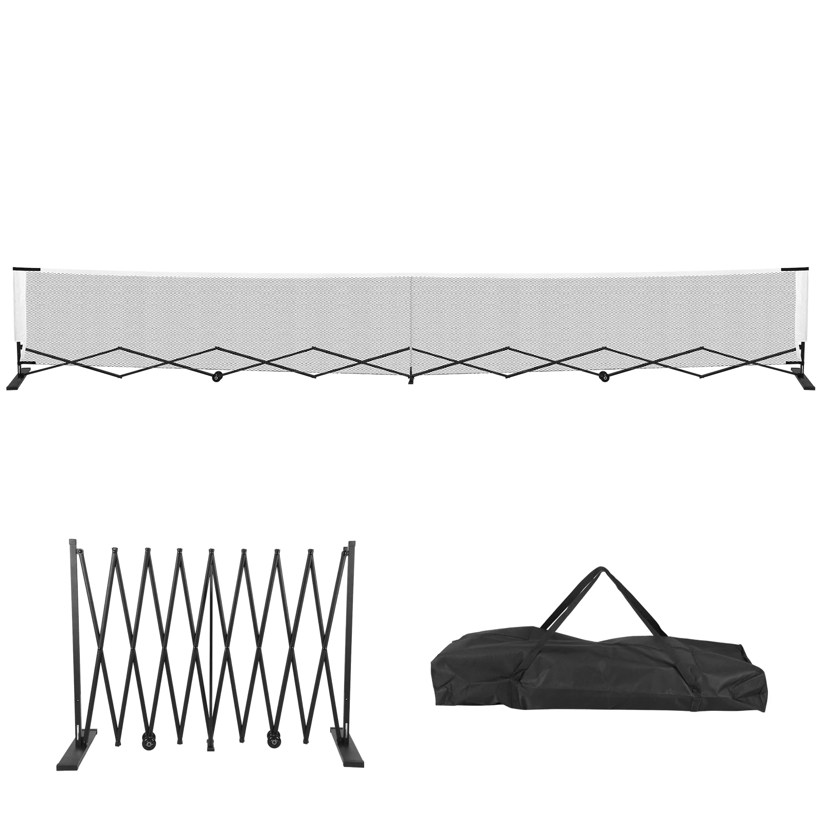 

Pickleball Tennis Net 22FT Portable Pickleball Net Set with Steady Metal Frame Free Assembly & Carry Bag for Practice & Games