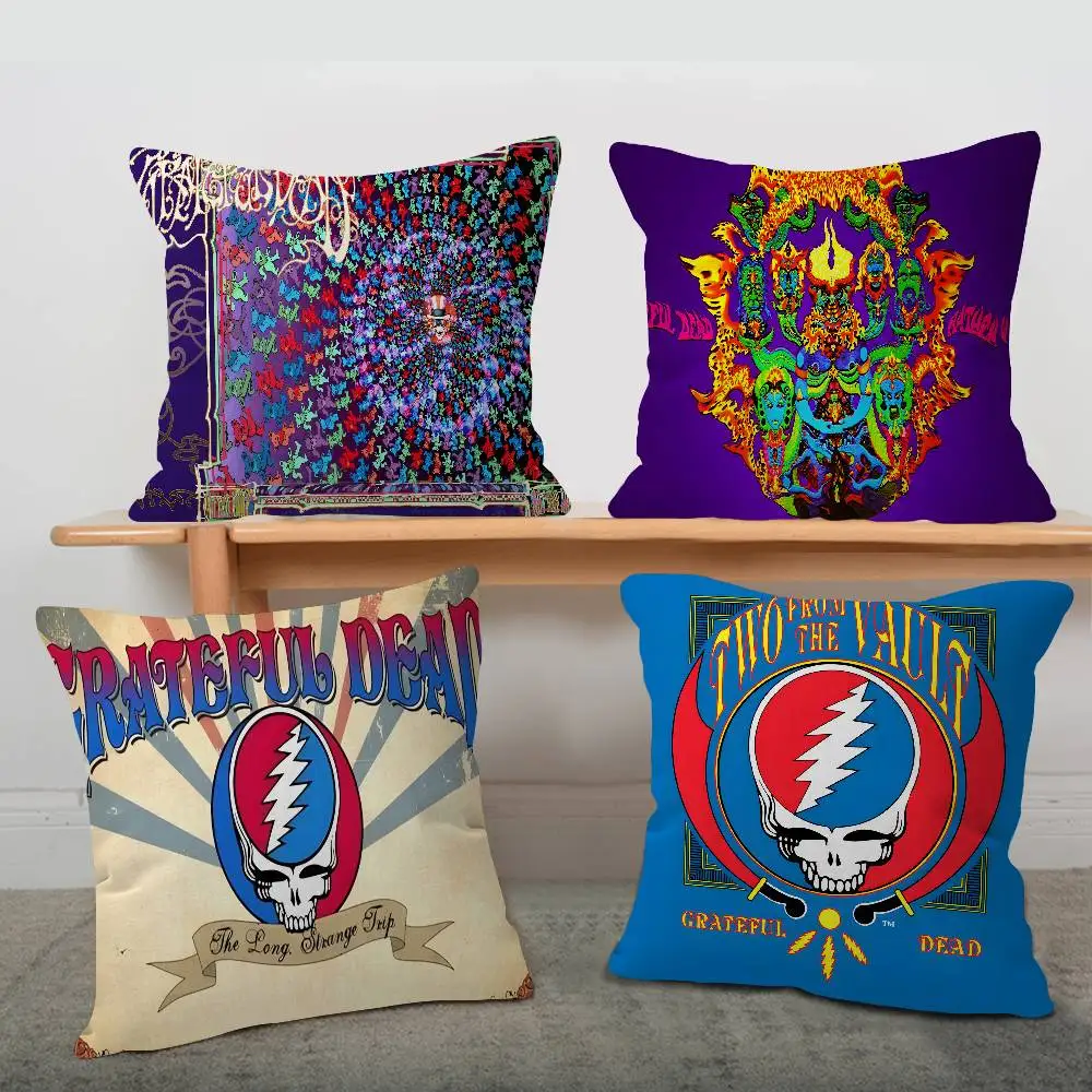 G-Grateful D-Dead Maple Design Cushion Cover Happy Autumn Harvest decor Holiday Decorati Pillow Cover