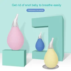 Baby Newborn Nasal Aspirator Suction Soft Tip Mucus Vacuum Runny Nose Cleaner  Droplet Type PVC Pump Type Nasal Mucus Cleaning