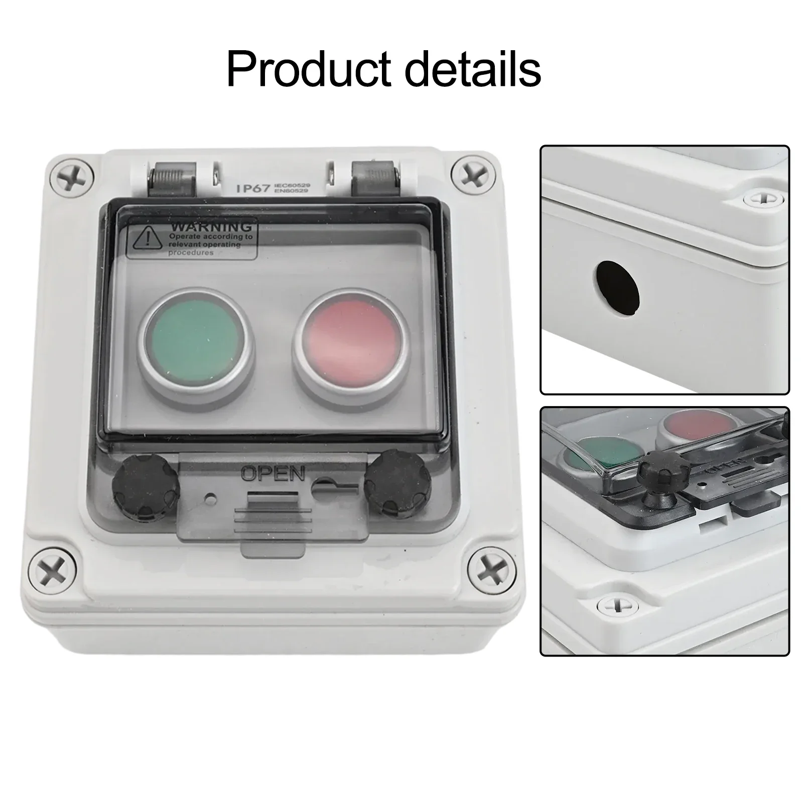 

Transparent Flip Cover Outdoor Push Button Switch Box Providing Reliable Performance Across Multiple Industries