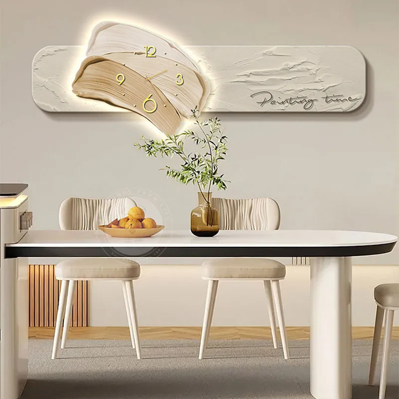 Led Luxury Wall Watch Living Room Big Size Modern Bedrooms Design Fashion Wall Clocks Restaurant Horloge Murale Home Decoration