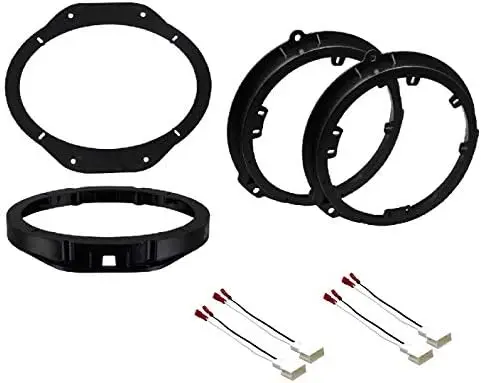 

Universal Car Stereo Speaker Adapter Mount Bracket Plates & Wire Connectors for Ford Trucks 2015-2022