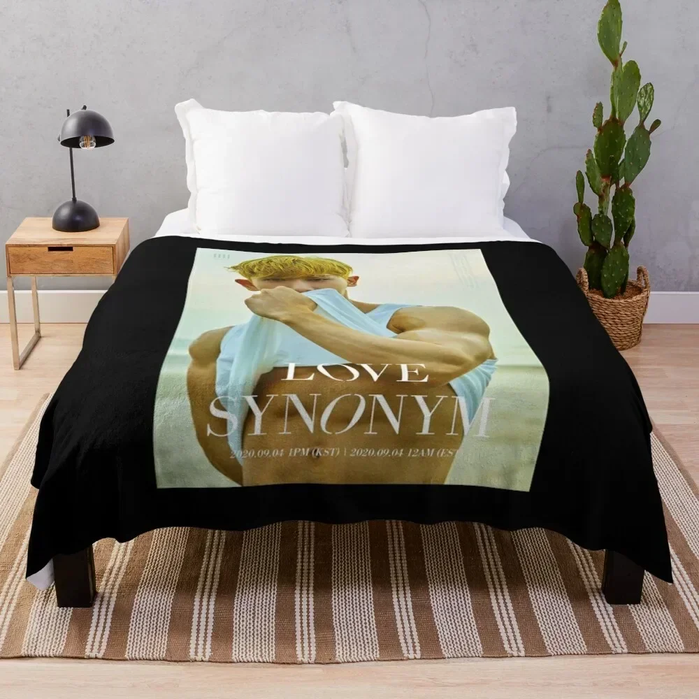 

WONHO OPEN MIND Throw Blanket Blankets Sofas Of Decoration anime Hairy Soft Plush Plaid Blankets