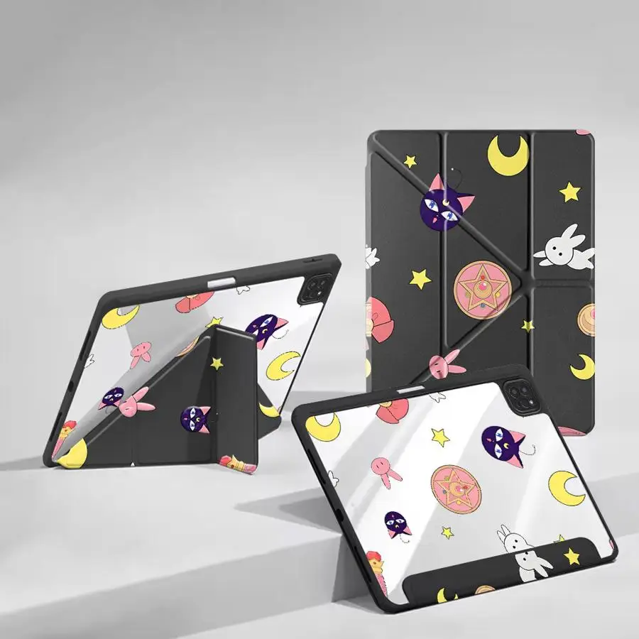 

Tablet Case For iPad Pro 11th 10th 9th 8th 7th 12.9inch Pro 2025 Air 4 5 M3 M2 1 2 M4 11inch Mini 6 7 Holder Cover Sailor Moon