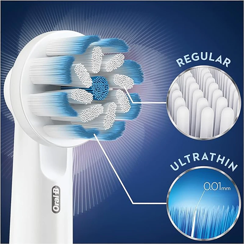 Têtes de brosse à dents électrique Oral B EB6, poils Ultra doux et sensibles, soins des gencives, nettoyage doux, recharges de têtes de brosse de rechange