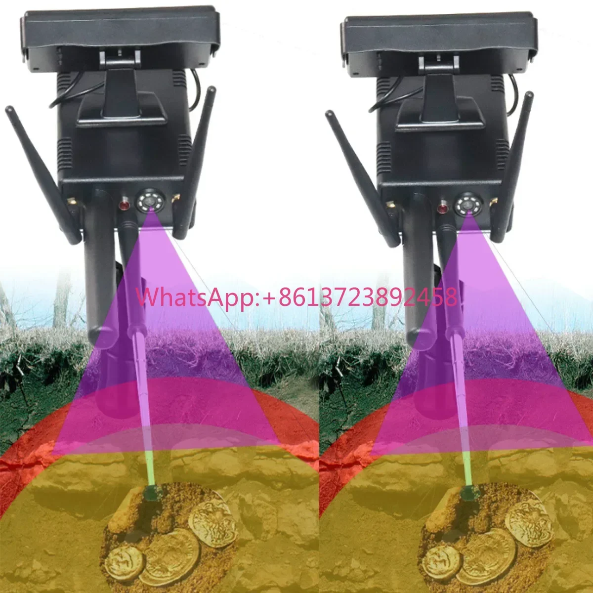 User-Friendly GR100 3D Gold Detector: Long Range Finder with Large Screen, Maxgeek Remote for Underground AKS P