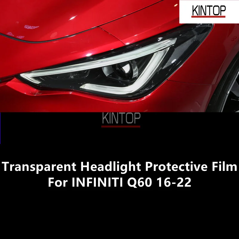 

For INFINITI Q60 16-22 TPU Transparent Headlight Protective Film, Headlight Protection,Film Modification