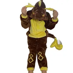 Game Genshin Impact Zhongli Morax Dragon Cosplay Costume Kigurumi Adult Unisex Pajamas Jumpsuit Sleepwear Onesies