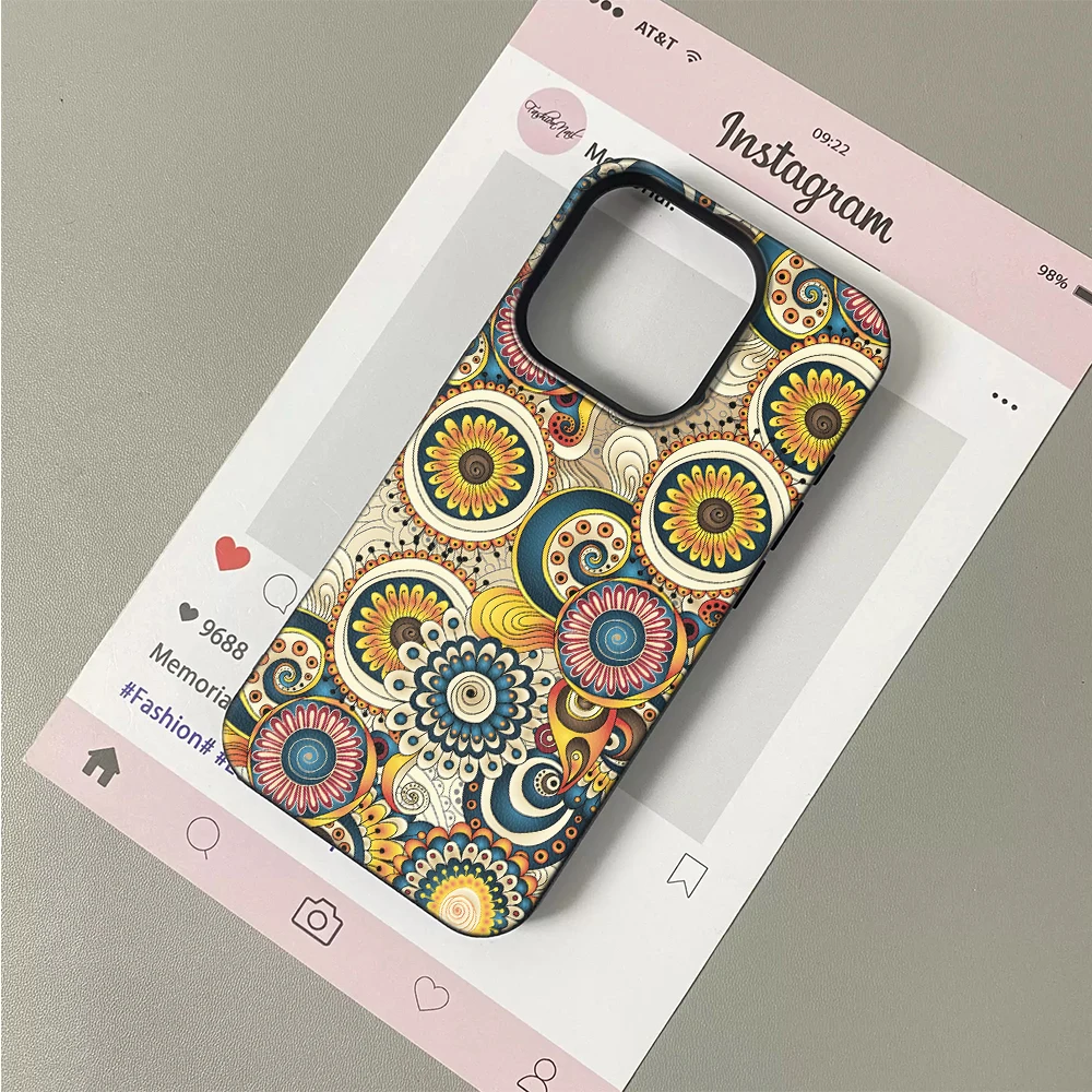 Colorful Mandala Pattern Print - Vintage Floral Pattern Soft Case recension och pris