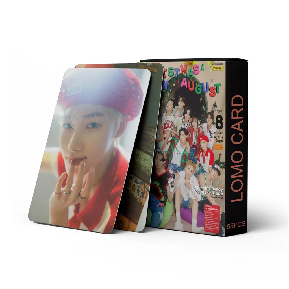 55pcs Kpop THEBOYZ Photocard Albums PHANTASY Lomo Card JACOB KEVIN NEW ERIC Postcard Fans Collection Gift