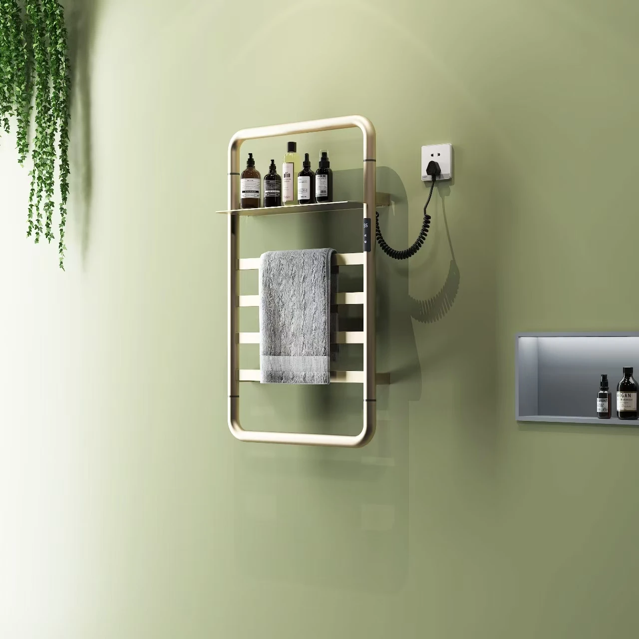 

2025 Edition 304 Stainless Steel Electric Heated Towel Rack Constant Temperature Bathroom Drying With Controller For Home Hotels