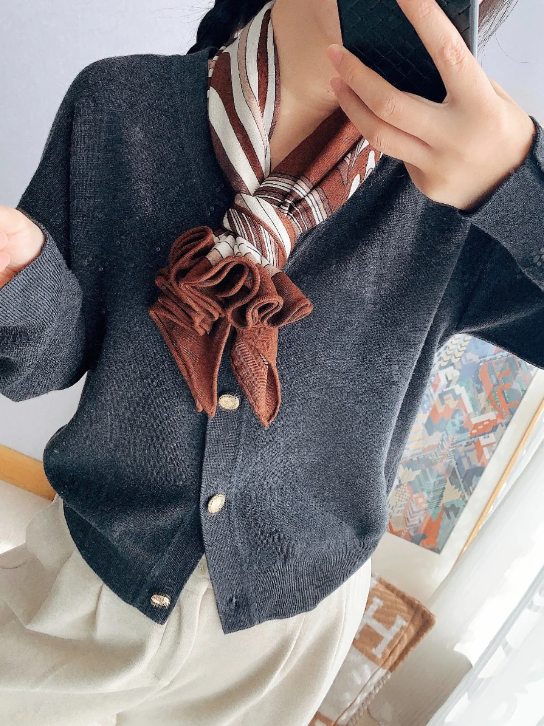 

Oversized Triangular Scarf Cashmere Silk Wool Stole Neck Scarves Foulard Bag Belt Head Shoulder Decoration Gift Accessories