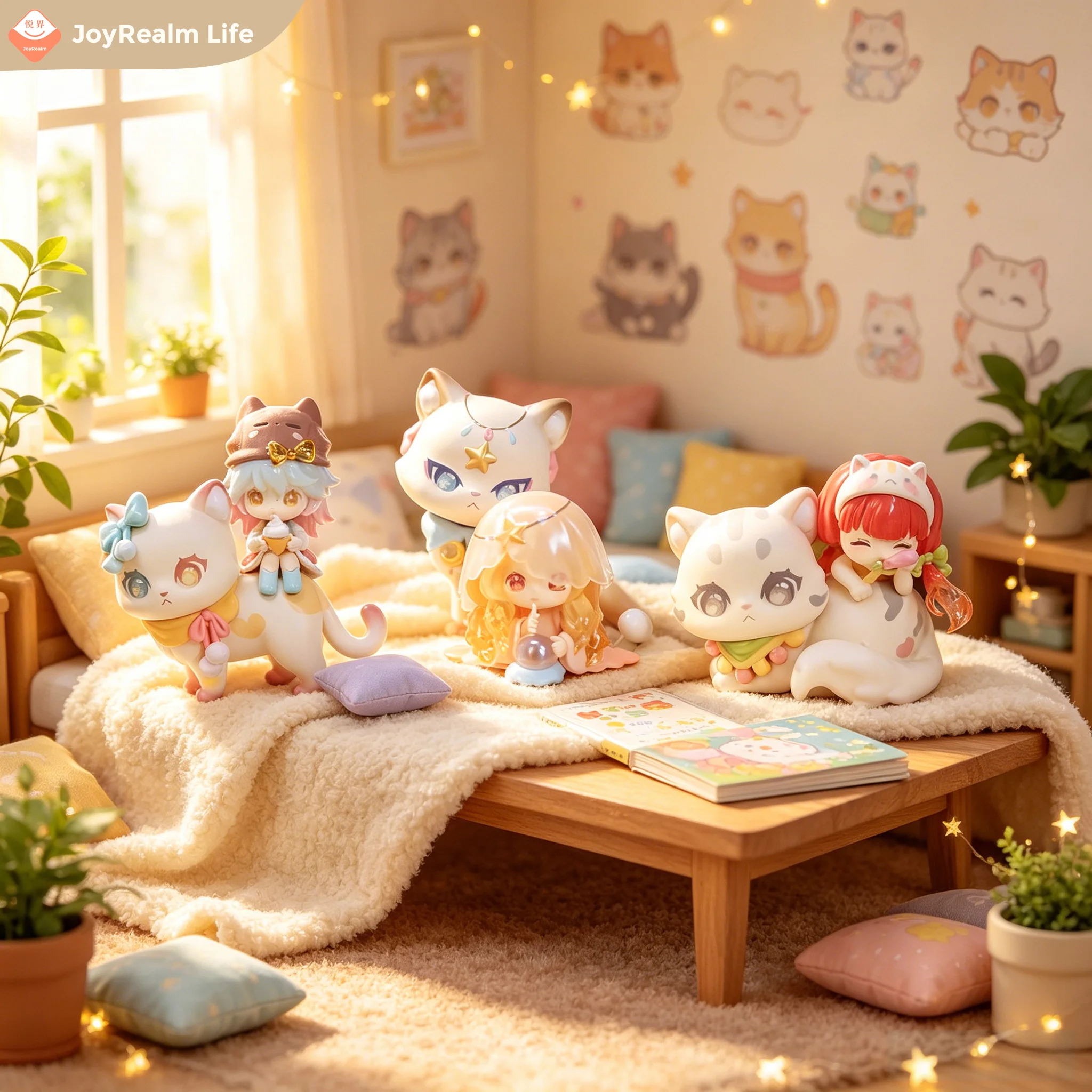 Cute and Healing Macaron-Colored Blind Box Figurines for Your Desk Decoration