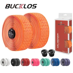 BUCKLOS Road Bike Tapes Shockproof Ultralight Cycling Handle Belt Wraps  Winding Breathable Bicycle Handlebar Tape Free Bar Plug