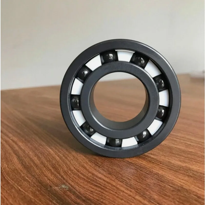 1Pcs Silicon Nitride Full Ceramic Bearing with Cage 603-6906 Full Black Ceramic Bearing ID 3mm-35mm High Temperature Resistance