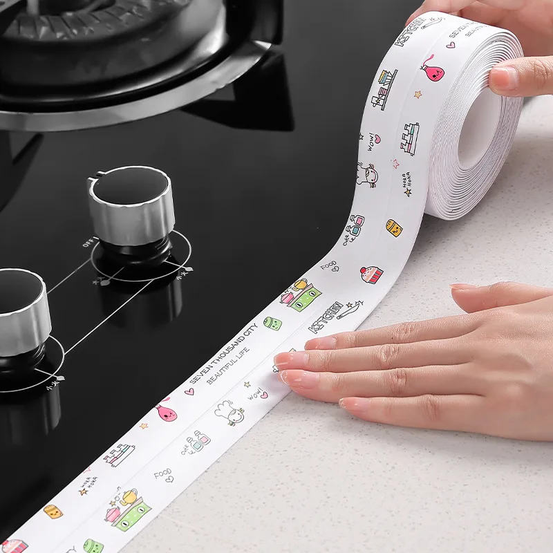 Home improvement beautiful seam paste pvc acrylic glue waterproof strip kitchen toilet toilet sticker anti-oil anti-mildew tape