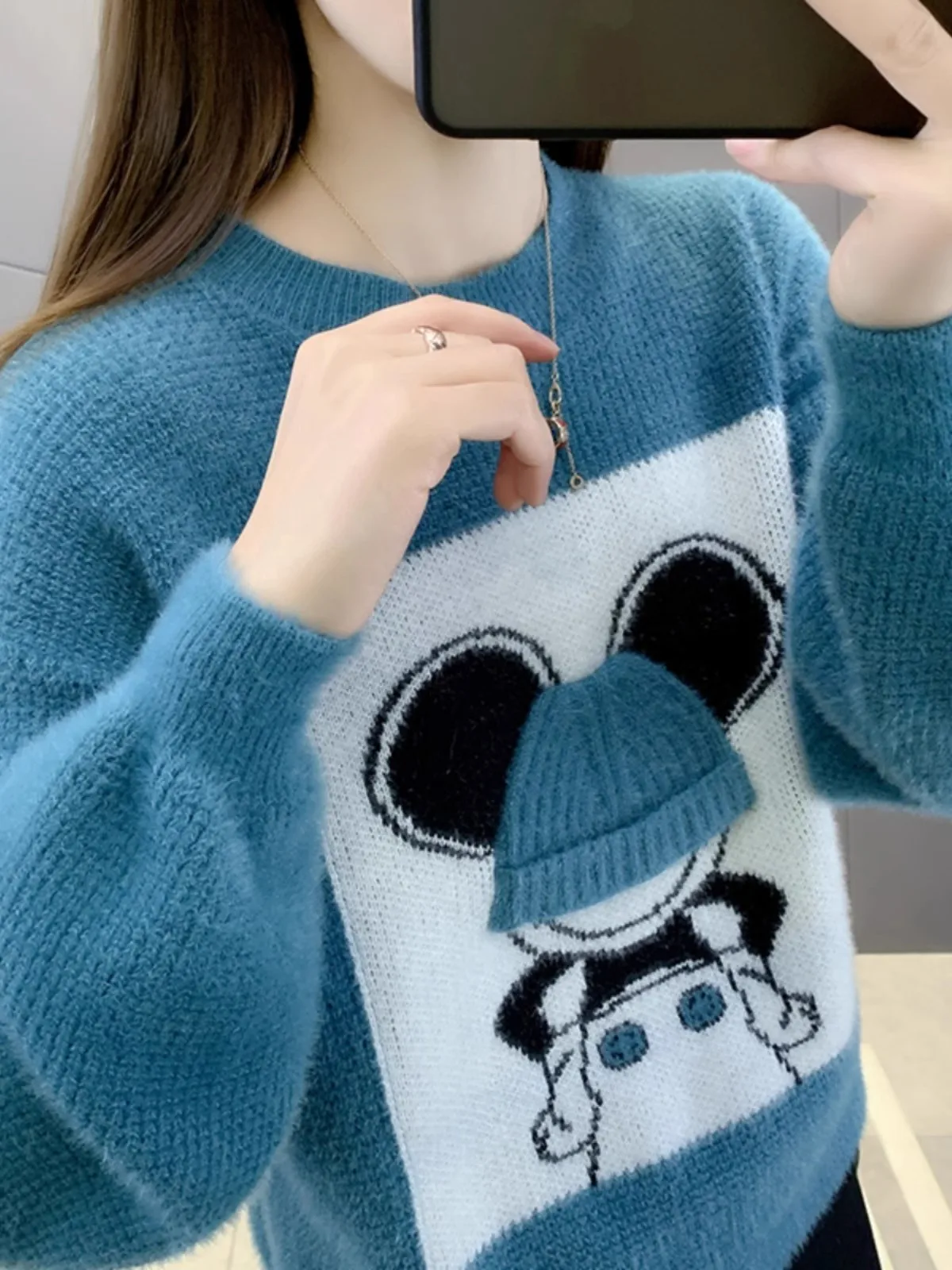 큰 여자아이들을 위한 티엔드 페이스 오트 스웨터 따뜻한 베이스 레이어 3세 중학생 5세 작은 체형...