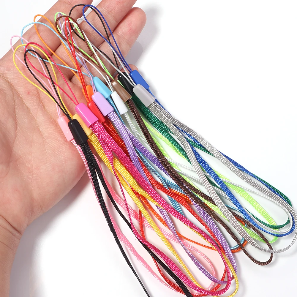 20-40pcs Phone Hand Wrist Strap Lanyard For USB Flash Drive Keychain ID Badge Holder Anti Loss Universal Phone Hanging Cord