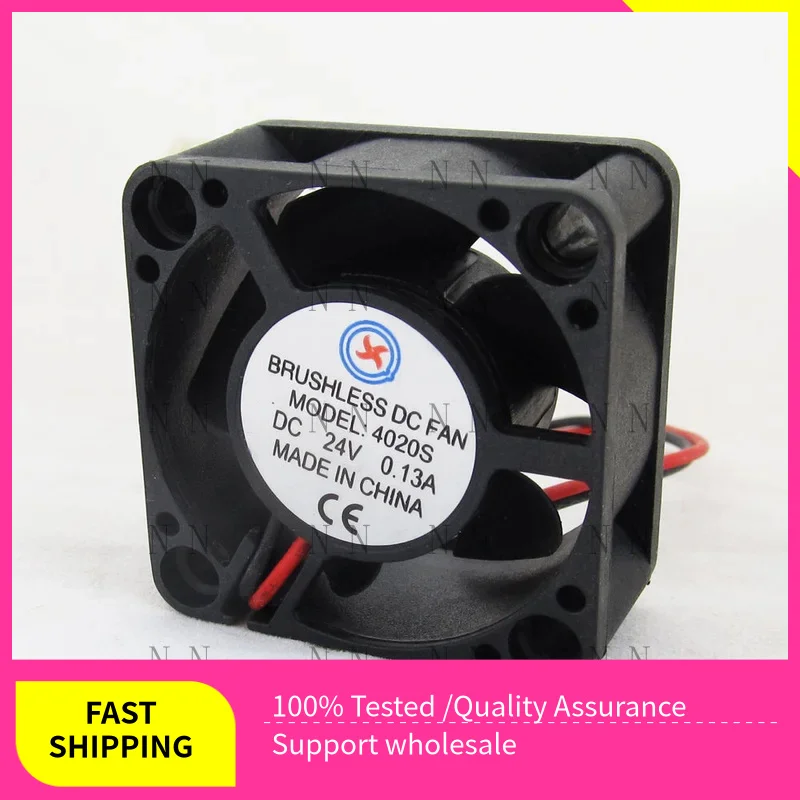 GGT   5pcs FOR Brushless DC Cooling Fan 40x40x20mm 4020 5 blades 24V 2pin 2.54 Connector