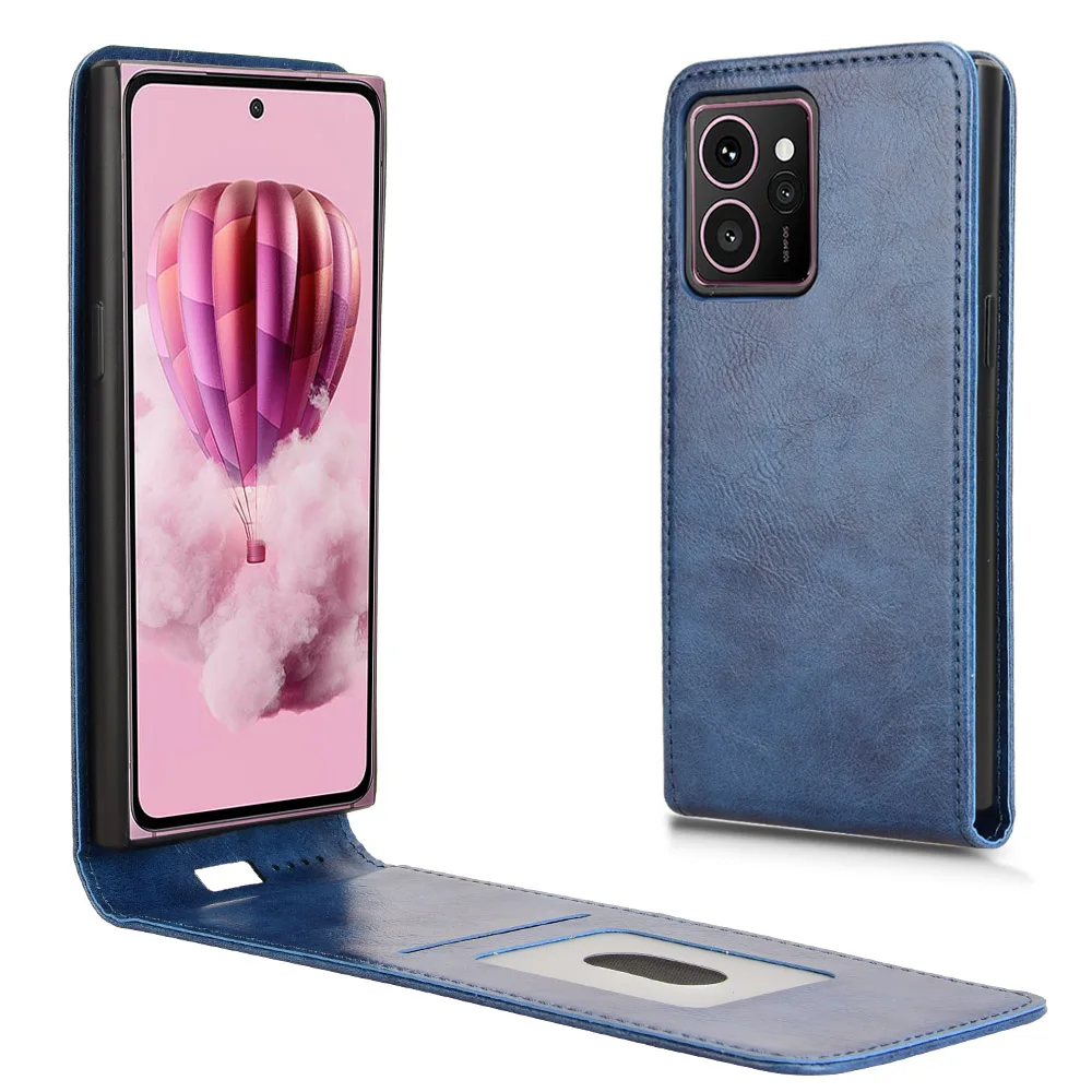 For HMD Skyline Flip Vertical Case Retro Smooth Skin Leather Full Cover Card Holder For HMD Tomcat TA-1688 TA-1600 5G Phone Bags