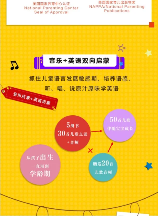 WeeSing Classic Children's Songs from Europe and America - Sing Along English Toy Book for Early Education