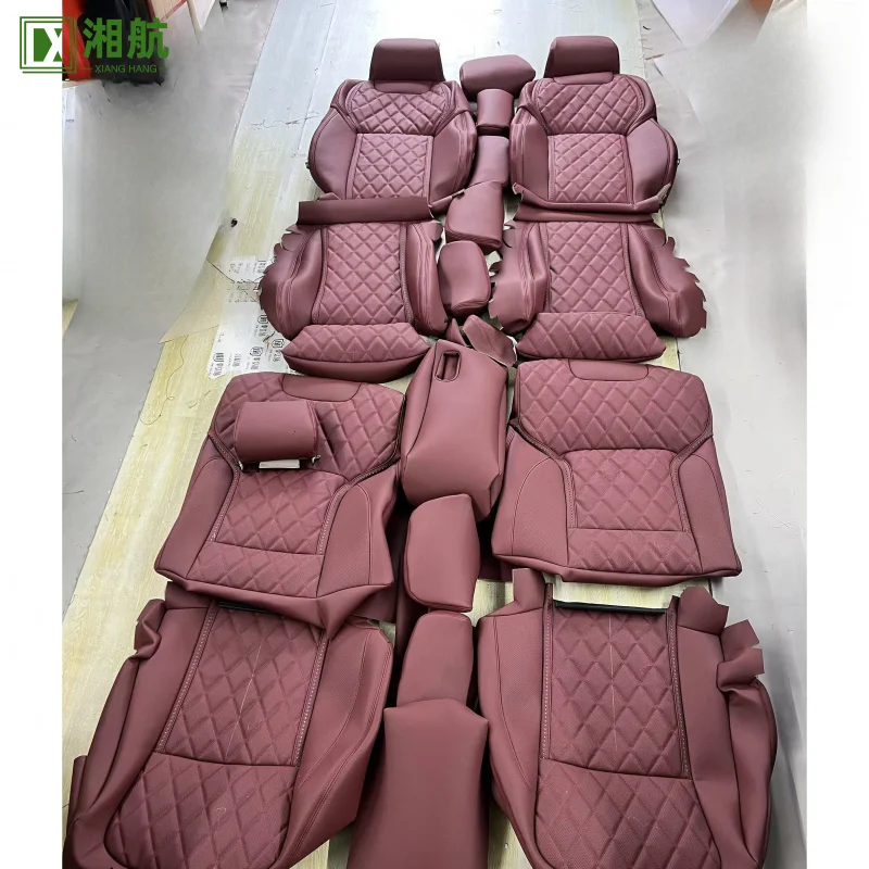 

Подходит для салонных чехлов на сиденья автомобиля, подходит для BMW 7 5 3 1 серии X5 X3 X1 спереди и сзади полный комплект из 5 мест высшего класса lea