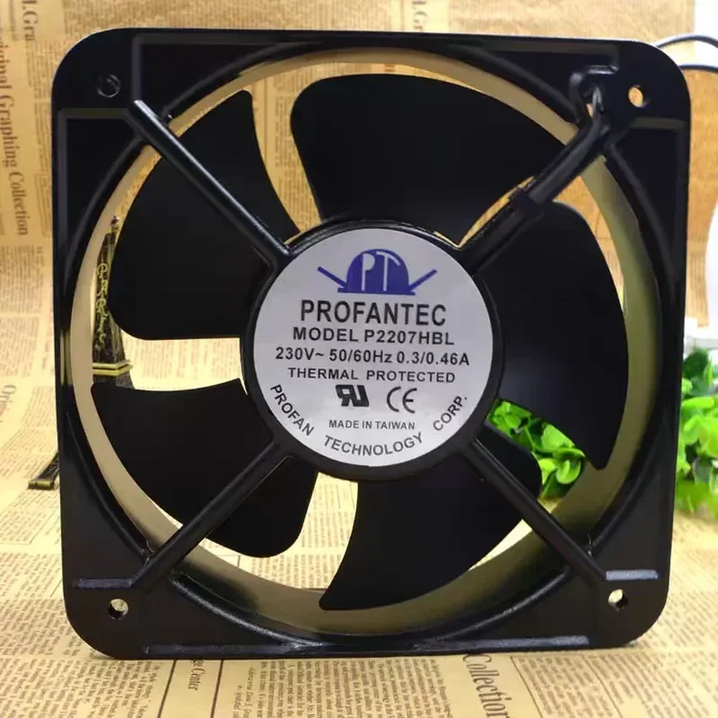 For Original Taiwan, PROFANTEC P2207HBL AC220V 20572 20CM 0.3A fan