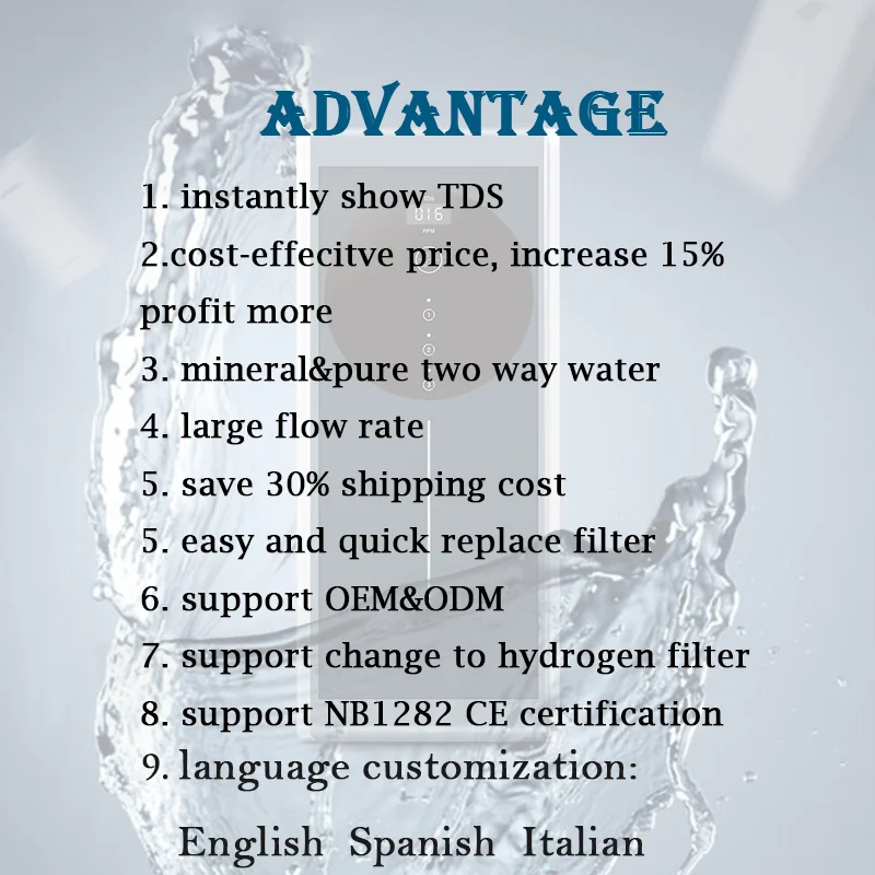 STLF ZJW 400 500 600 Gpd OEM Purificador De Agua Home Under Sink Tap RO Water Purifier Dispenser Reverse Osmosis System Water Fi