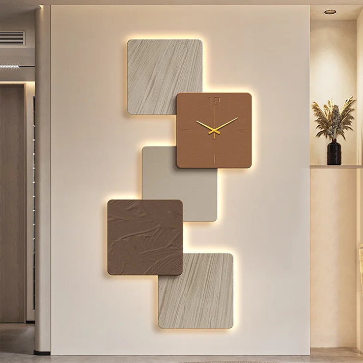 Entrance decorative painting Entering the door Lighting painting Italian living room corridor