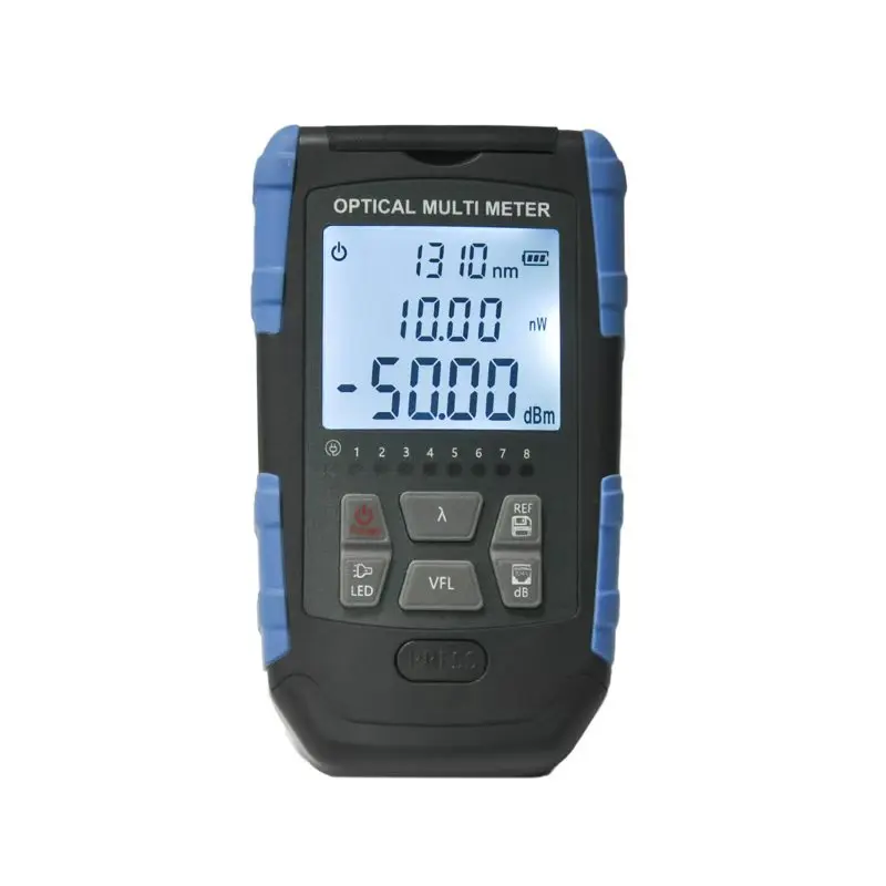 HiOSO 2025 New Multifunctional InGaAs Optical Detector Power Meter LED Light RJ45 Network Port  VFL  2.5Universal Connector
