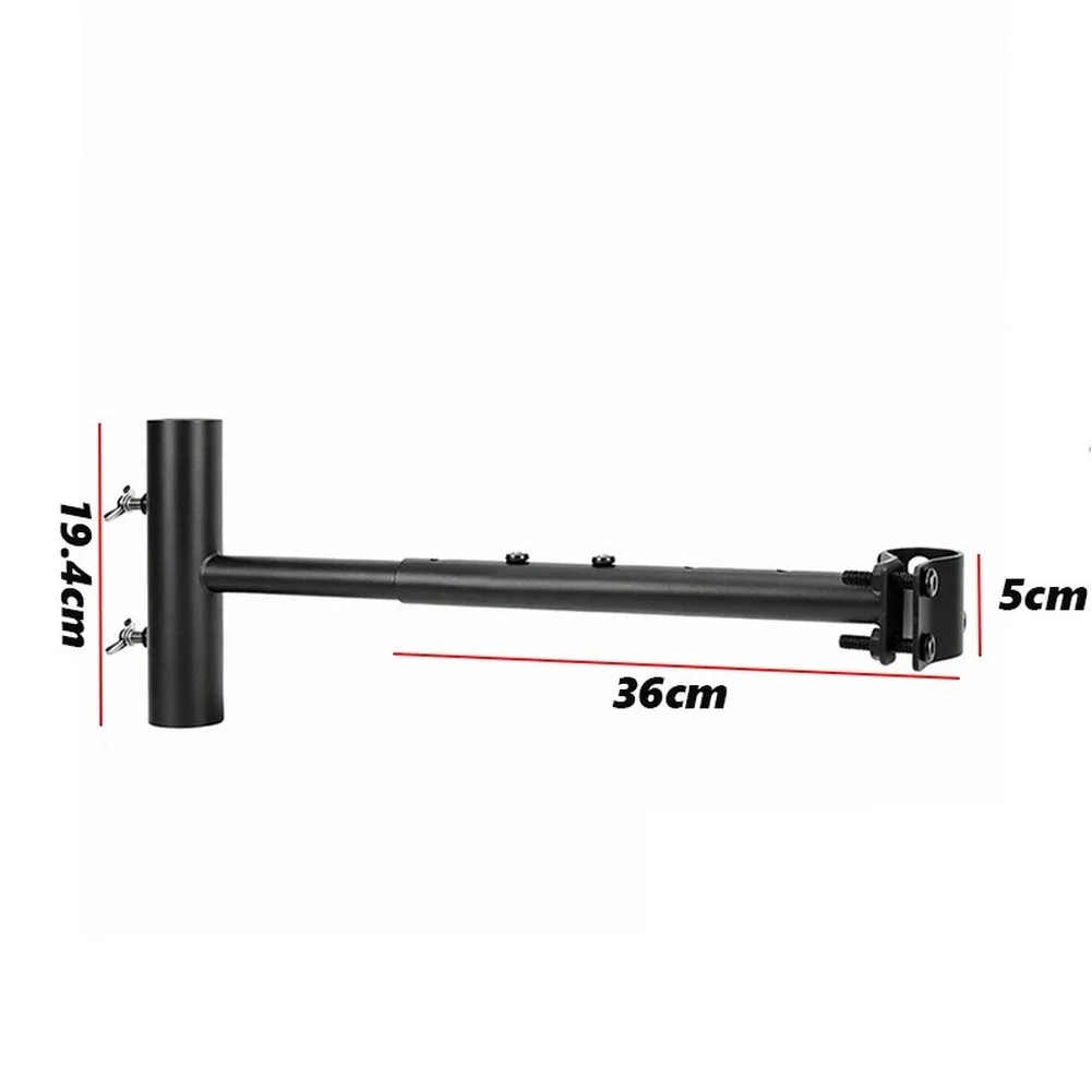 Umbrella Holder for Boats Adjustable to 0.5-1.6in Pole Sizes Carbon Steel Black 38x25x5cm Easy Setup Marine Shade Mount Fixture