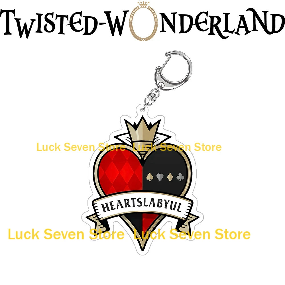 Twisted Wonderland Night Raven College Dorm Crest Acrylic Keychain Dormitory Emblem Bag Pendant Anime Game Collectible Gift