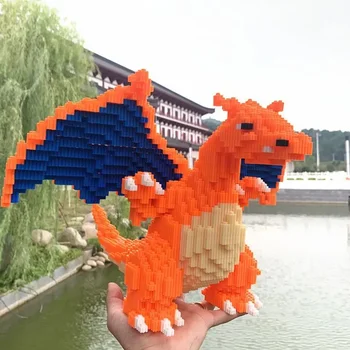 Dinosaur assembled building blocks model bricks toy for children gifts micro mini building blocks puzzle toys desktop decoration