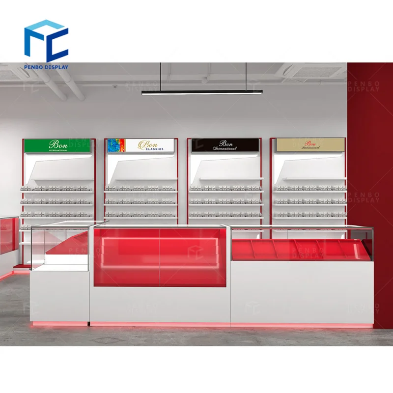 

2025customized.High Quality smoke-shop-furniture Display Cabinet Decorative Shops Showcases