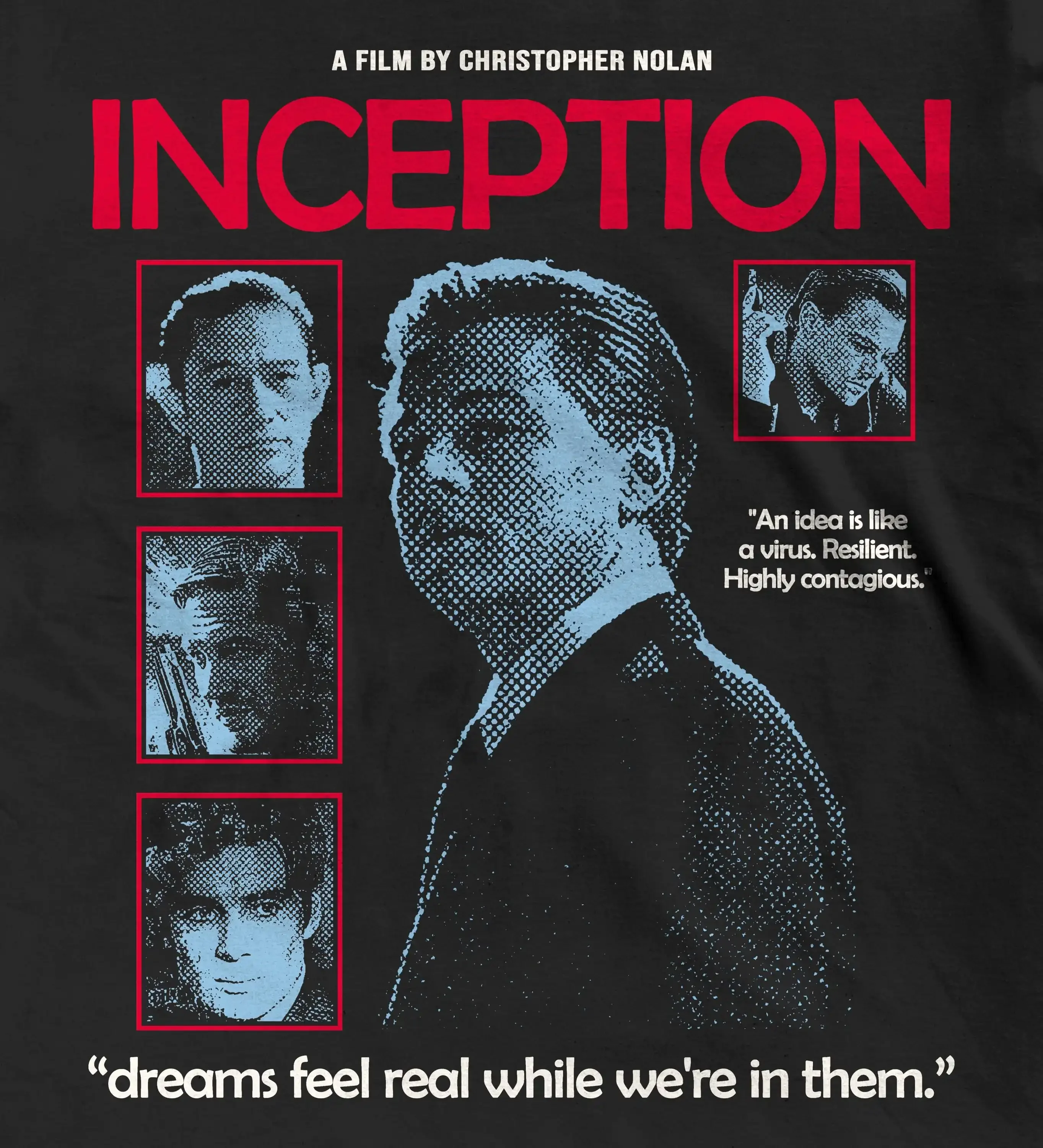 Inception Film T-Shirt, Christopher Nolan Sci-Fi Movie Tee, Dream Heist Cinema