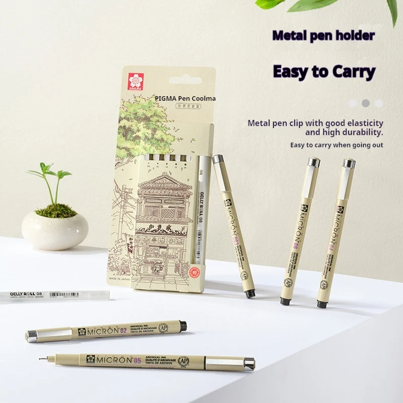 Sakura Liner Pen Set Micron Pen Quick-drying Non-smudging Professional Manga Inking Sketch Drawing Pens for Art Animation - view 5