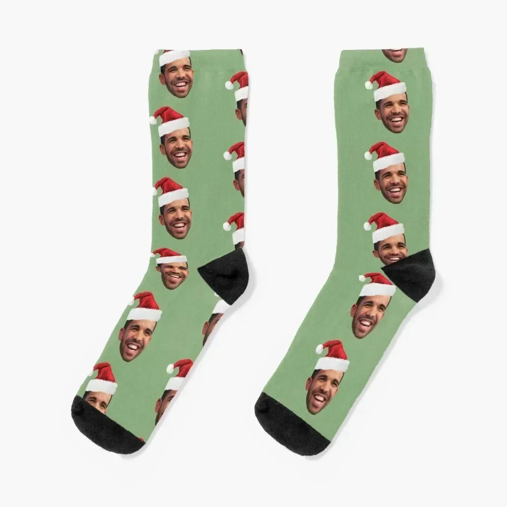 

Drake Santa Hat Socks with print designer brand luxe Men Socks Women's