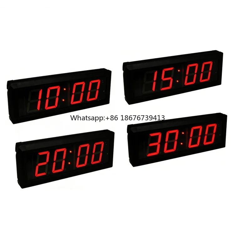 Preset 15 20 30 60 90 Minutes Countdown Timer Loud Alarm Reminder Digital LED Timing Clock for Kitchen Study Work Exercise
