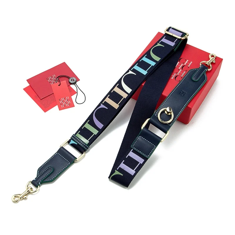 Correa de hombro portátil para mujer, accesorios de equipaje con textura Jacquard clásica Retro de marca de lujo a la moda