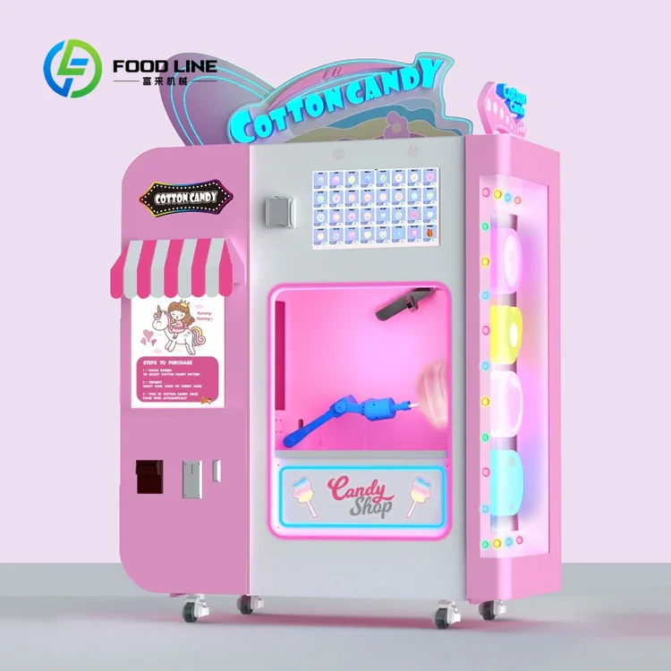 

Customized Full Automatic Commercial Cotton Candy Vending Machine for Shopping Malls and Flowers with SDK Function