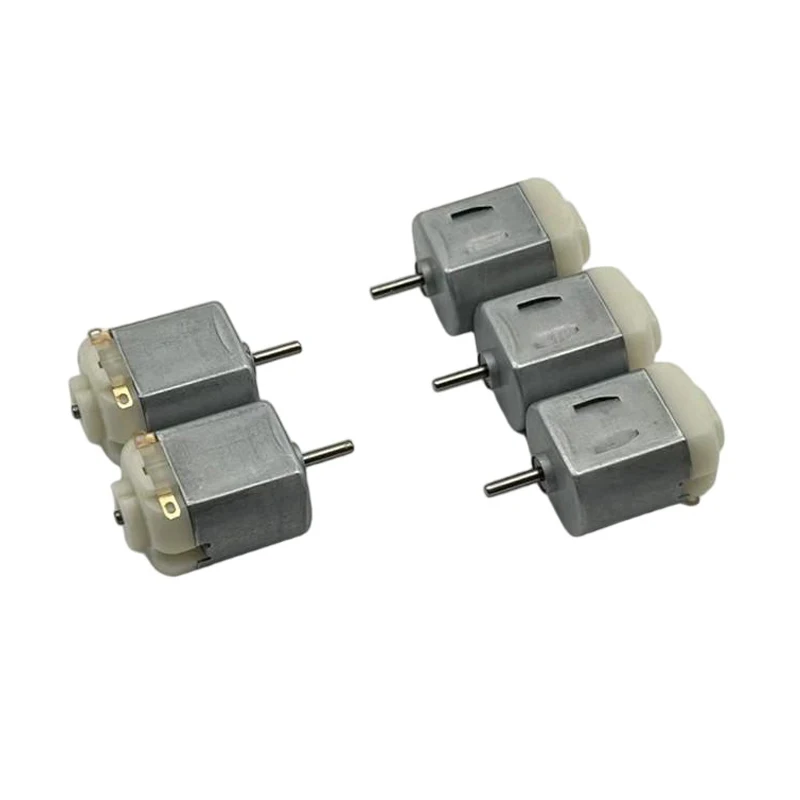 5PCS FF120 Short Shell 130 Mini DC Motor 3V-12V High Speed Motor for Teapot Rotating Shaft RC Car Electric Toy Model Mini Fan